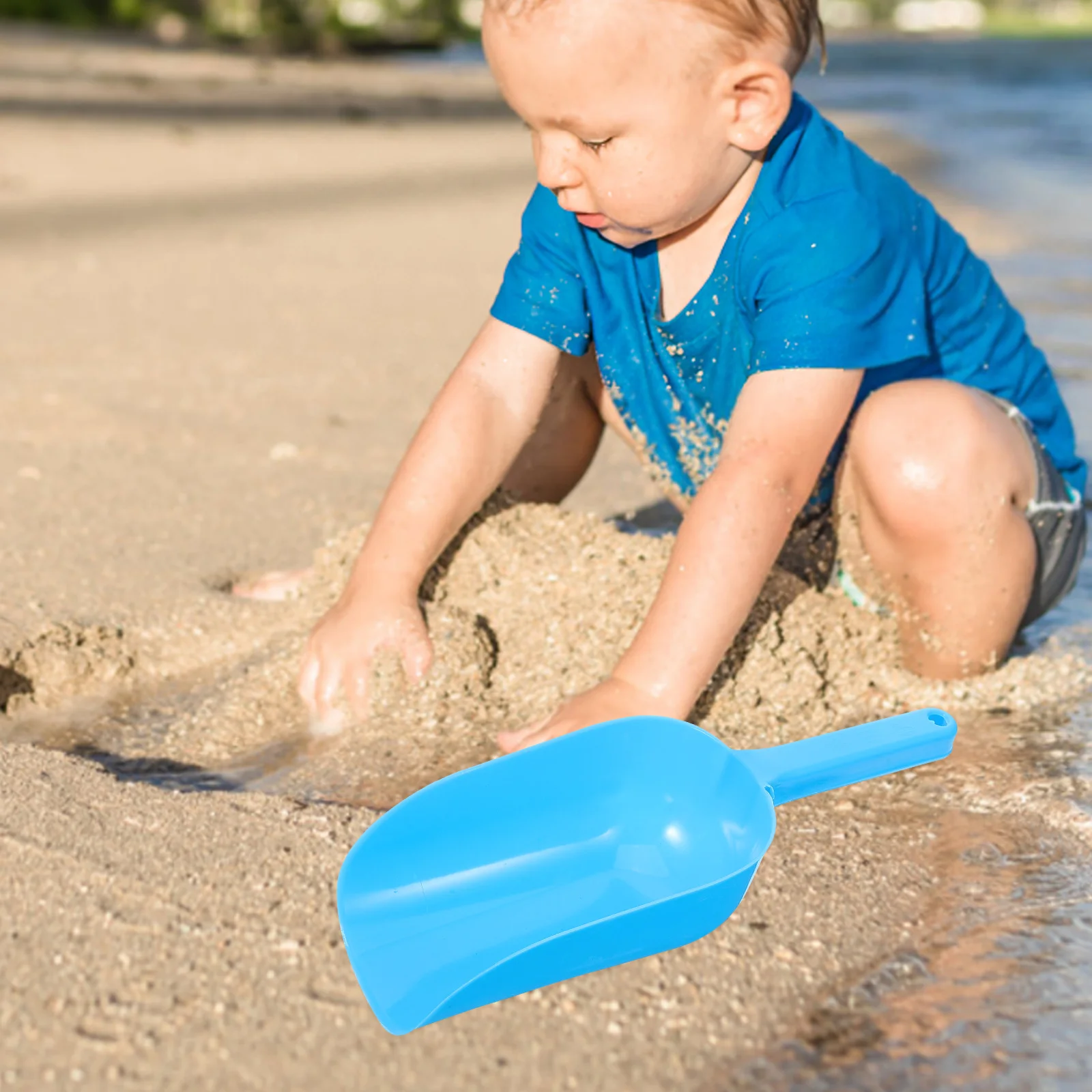 3 Pcs Flat Head Snow Kid Toy Kids Beach Toys Funny Child Sand Scoop for Short Hair 6