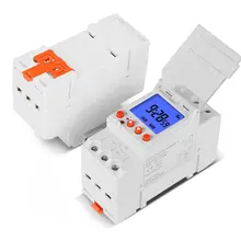 

Rail Timer Backlight Large Screen Display 85-265V 16 Times 1 Second Min Interval 7 Days Programmable Rail Timer
