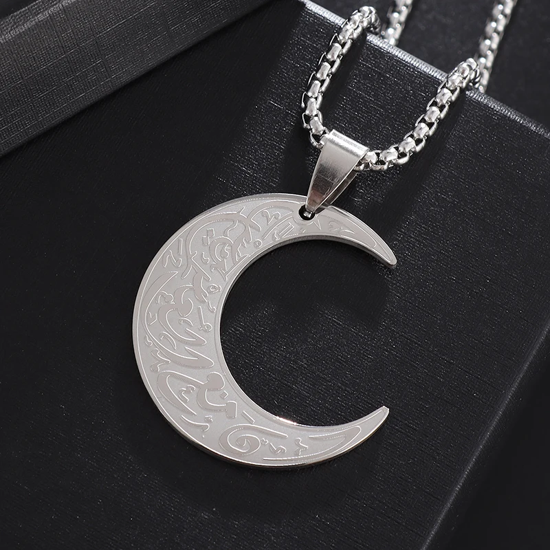 Round Crescent Moon Star Iced Necklace Men Women 14k Gold Finish Pendant  Stainless Steel Real 3 mm Rope Chain Necklace, Mens Jewelry, Iced Pendant,  Rope Necklace, Crescent Moon Pendant, Moon Star Necklace,