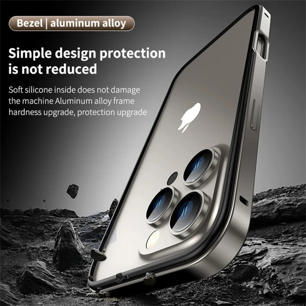 Titanium Shockproof Business Phone Case with Bare Grip Design
