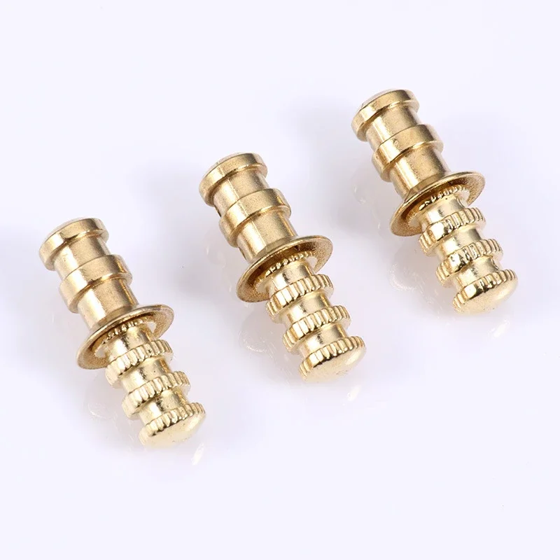 Furniture Alignment Connectors 10Pairs Wooden Dowels Copper Sets Zinc Alloy Positioning Rod Aligner for Furniture
