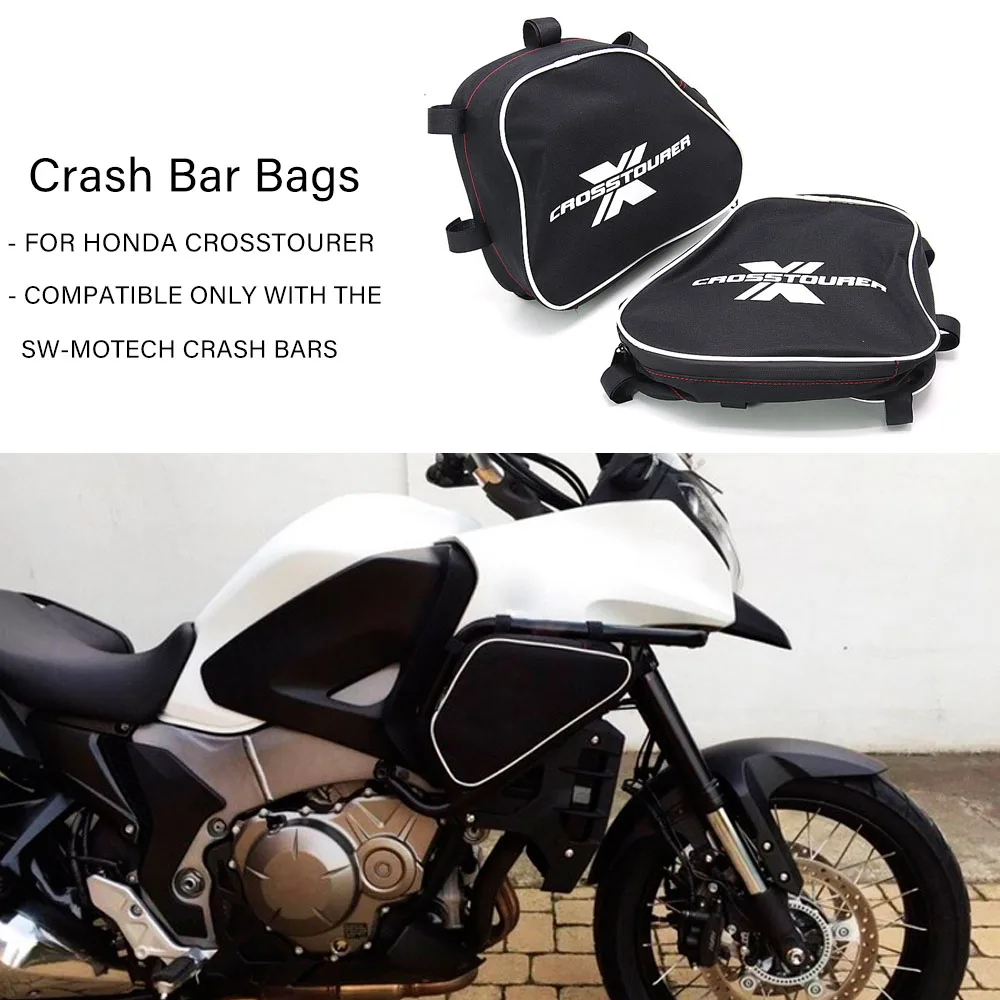 Sepasang Tas Tahan Air Tas Perbaikan Tas Penempatan untuk Honda CROSSTOURER Crosstourer VFR1200X 12-20 Bingkai Sepeda Motor Bar