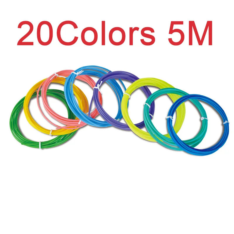 pla abs filament PLA Filament for 3D Printer Pen Filament 10/20 Rolls 10/5M Diameter 1.75mm 200M Plastic Filament for 3D Pen 10/20 Colors 3d pen filament 3D Printing Materials