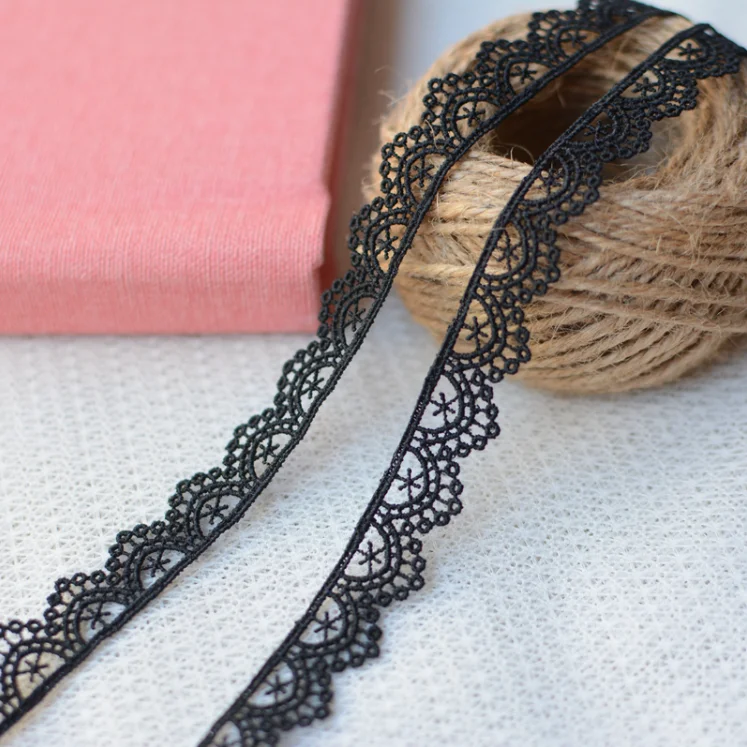 4 Meters Embroidered Floral Embroidery Fabric Lace Edge Trim Ribbon lace fabric lace ribbon lace garment accessories lace sewing supplies chiffon lace fabric lace decoration lace accessories lace sewing accessories clothing craft accessories