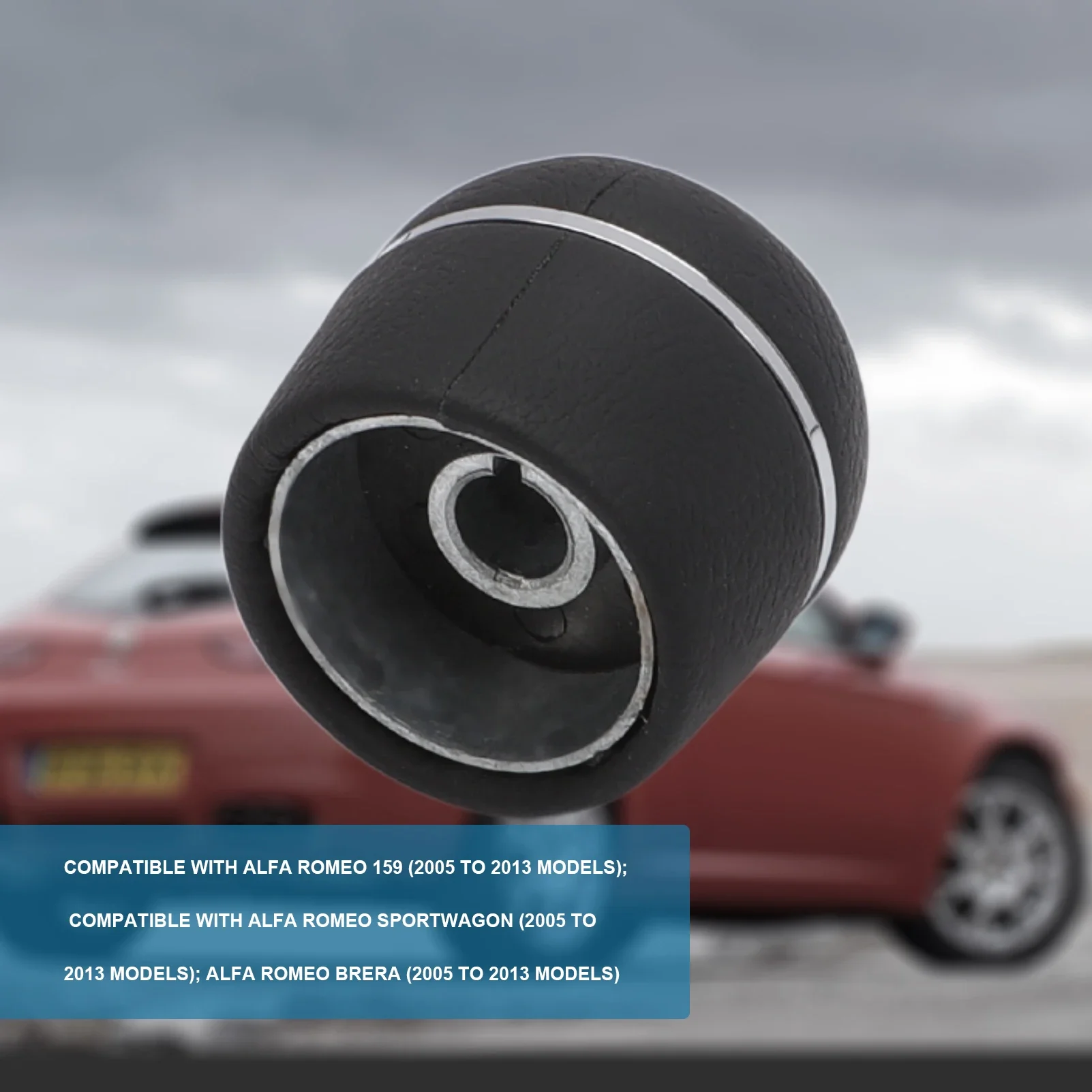 Pomello Cambio Per Alfa Romeo 159, Brera, Spider - Design Ergonomico E Antiscivolo