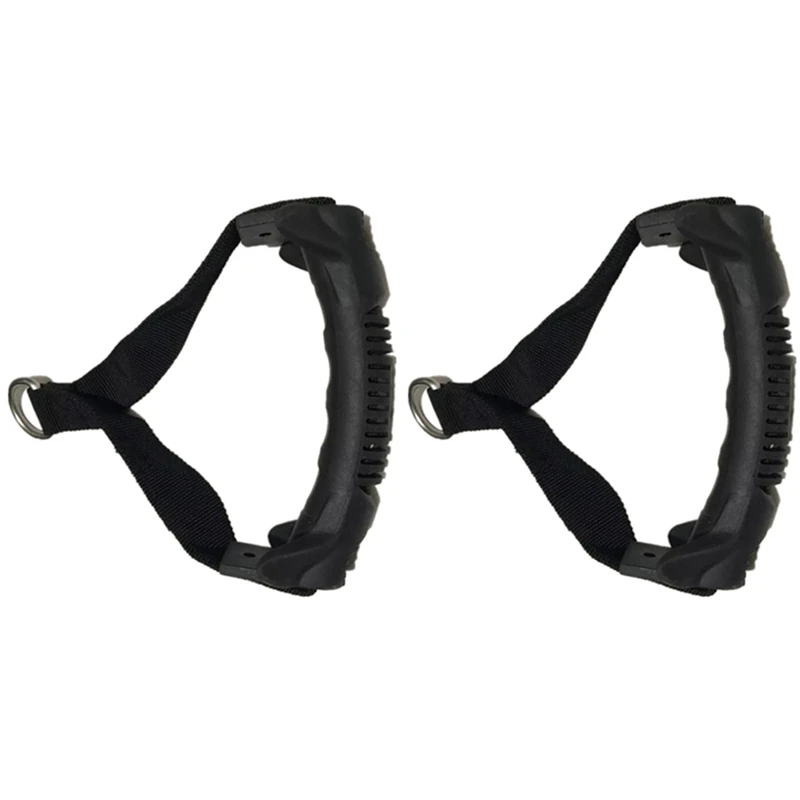 

2PCS Resistance Band Handles Gym Equipment Draw Rope Grips Strength Training Rope Handles 19X14cm TPE