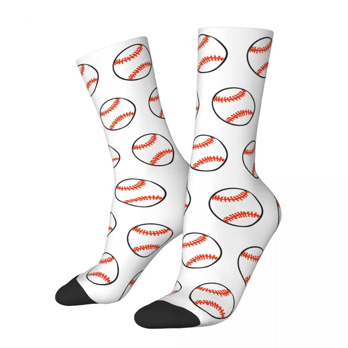 

Baseball Player Sports Theme Design All Season Socks Stuff for Men Women Breathable Print Socks