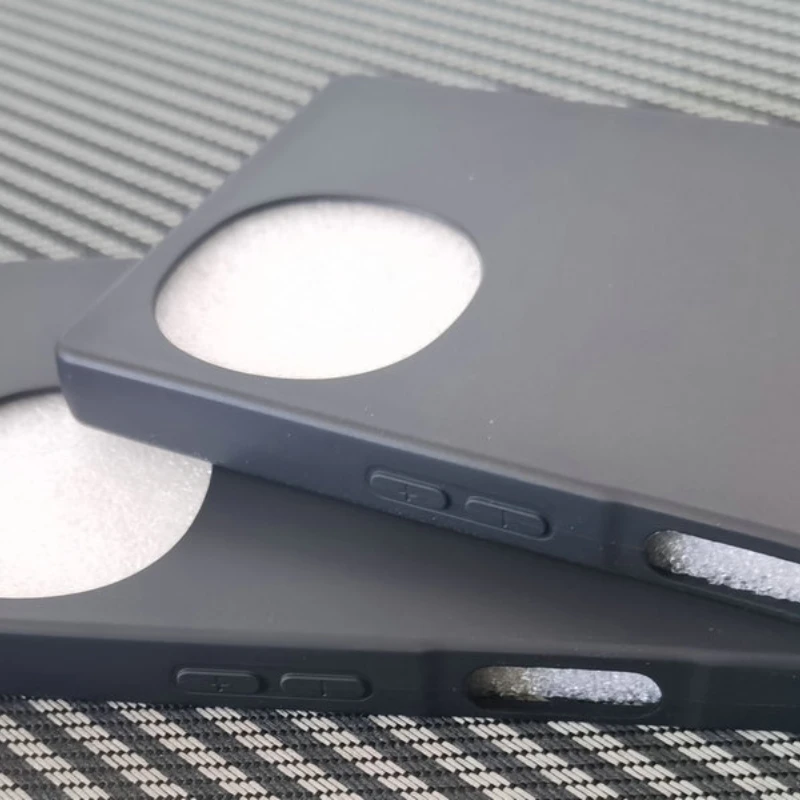 Black Frosted TPU Silicone Matte Phone Case Back Cover
