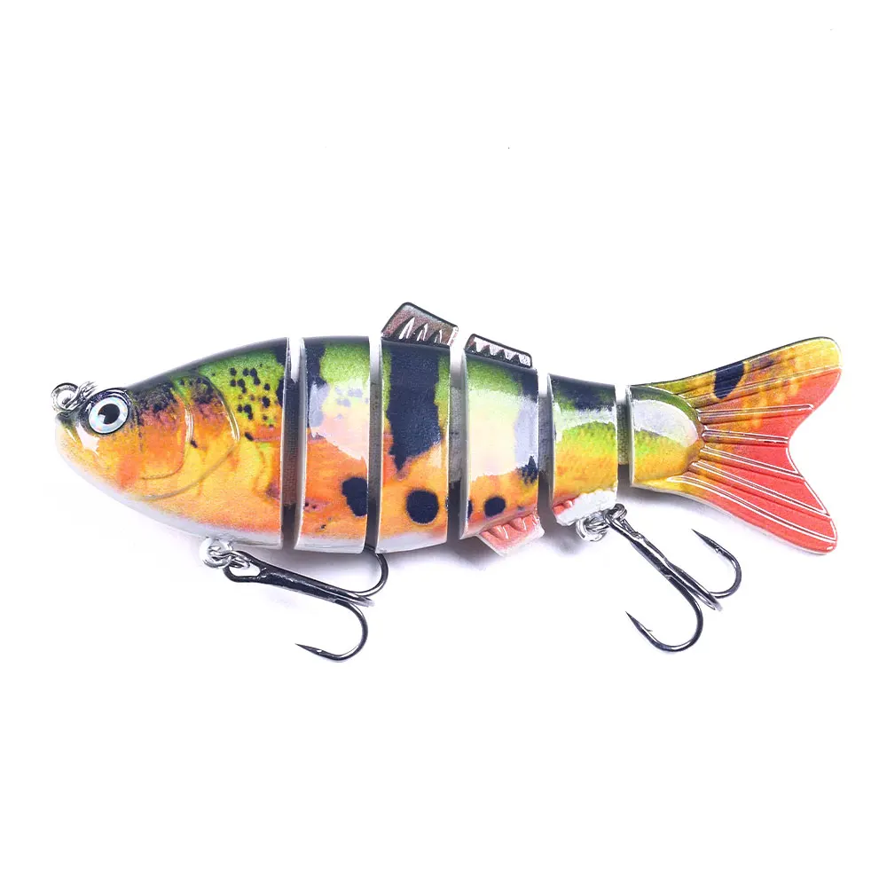 HENGJIA 1PCS 10cm 19g Fishing Wobblers 6 Segments Swimbait