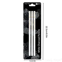 White Charcoal Pencils Set, Sketch Highlight White Pencils for Drawing, Sketching, Shading, Blending, Chalk Pencils for Artists 2