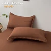 Cotton Fitted Sheet 90x200 160x200cm with Elastic Bands Non Slip Adjustable Mattress Covers for Single Double King Queen Bed 4