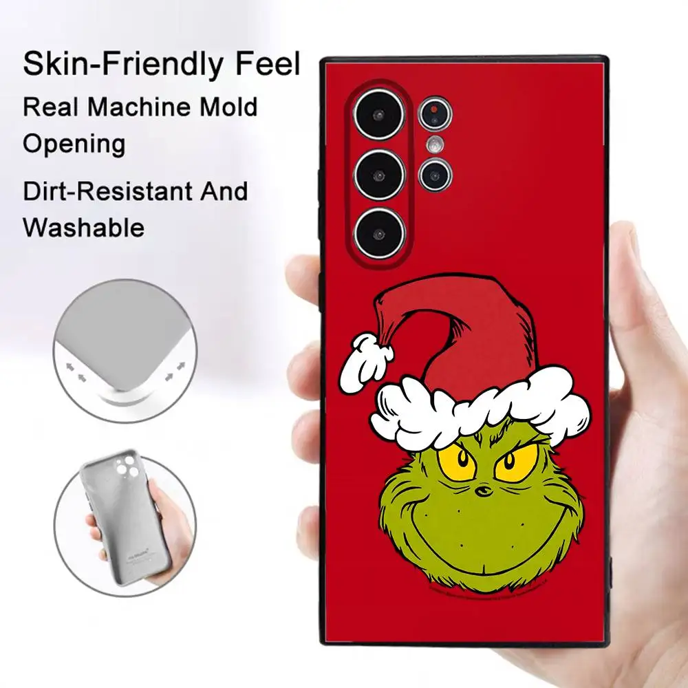 Festive Grinch-Inspired Frosted Soft Phone Case Cover