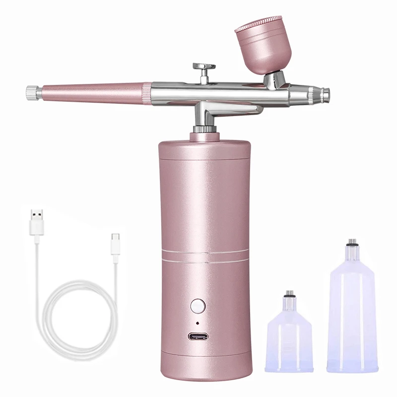 Airbrush Nails with Compressor Portable Airbrush For Nails Art Paint Craft Cake Decoration Nano Steam Gun Spray Compressor airbrush nail