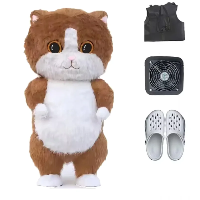 thumbnail image 1 of Disfraz inflable de mascota oso polar panda gigante de 2,6 m, muñeco de oso de peluche divertido para la calle, ropa de mascota para cosplay de Halloween, 1 of 5