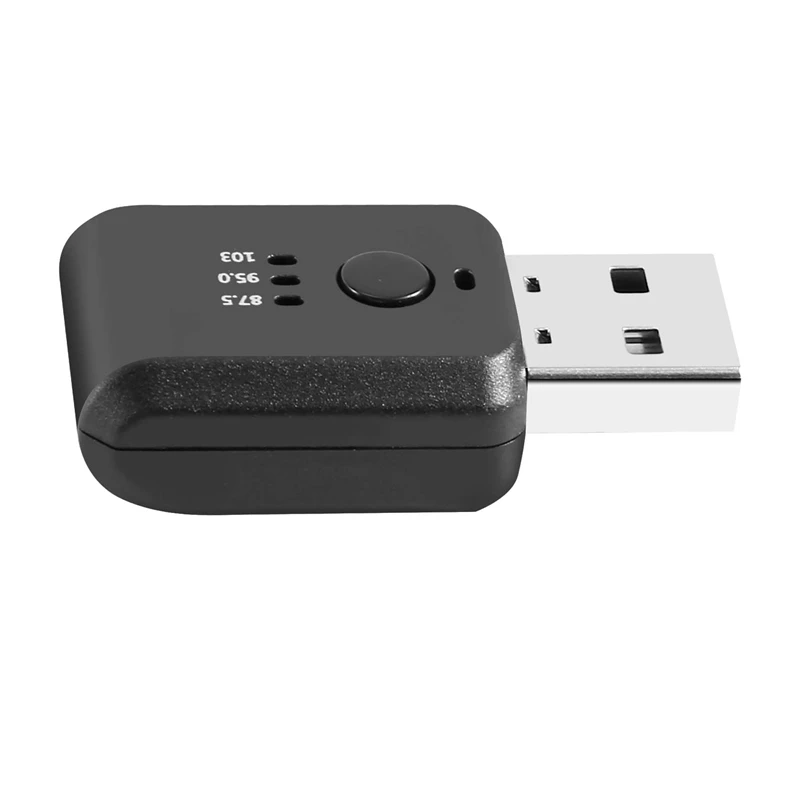 FM 송신기 자동차 무선 블루투스 5.0 라디오 변조기 키트, 핸즈프리 오디오 어댑터, 지연 없음, 소음 액세서리