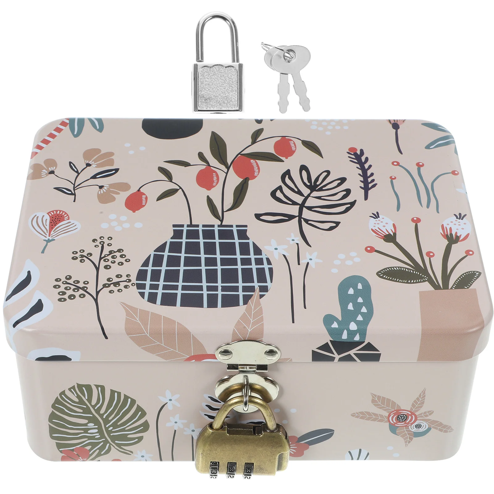 

Practical Multi-purpose Decorative Sturdy Adorable Stationery Storage Box Cartoon Metal Box Tinplate Box for Daily Use Kids Gift