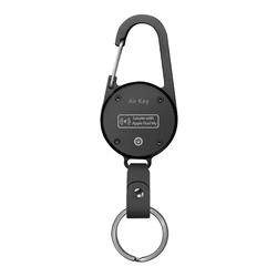 Men's Heavy Duty Keychain with Key Finder and Anti - Lost Tracker (Black)