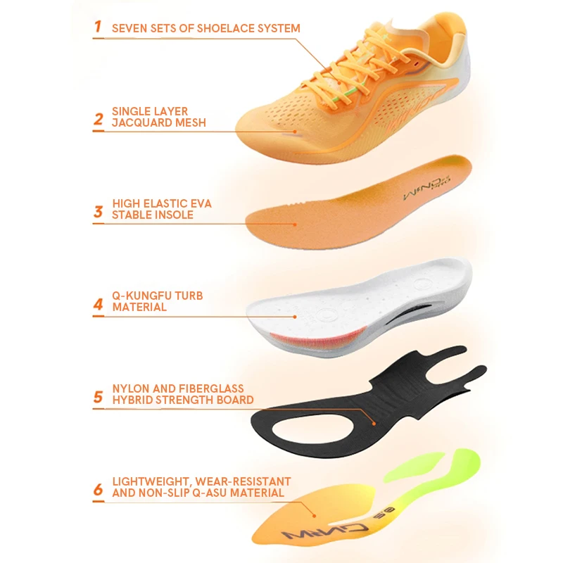 QIAODAN Qiang Feng 2.0 Marathon Running Shoes Men 2024 New