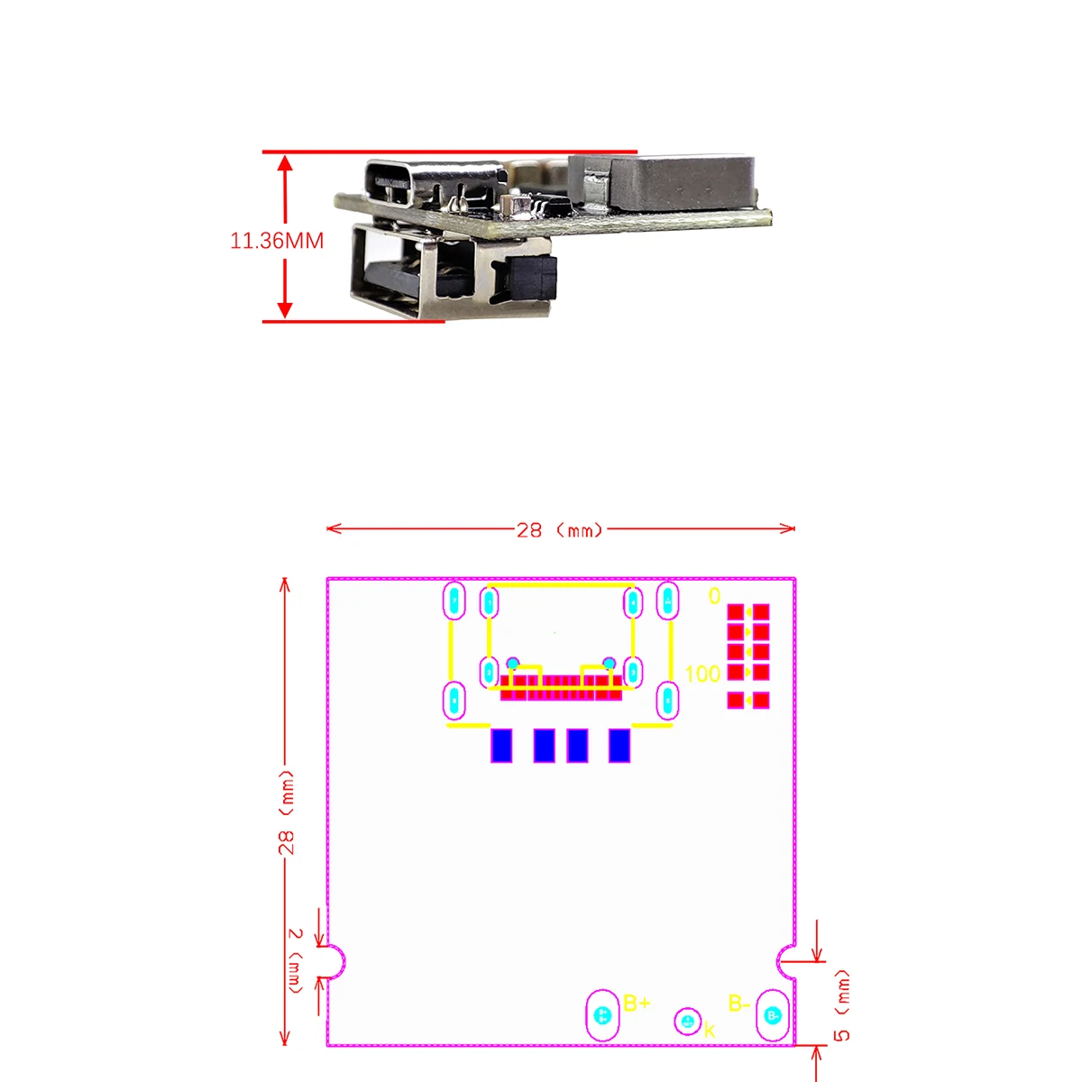 รูปสินค้า โมดูลชาร์จเร็ว PD3.0 18W สำหรับแบตเตอรี่ลิเธียม