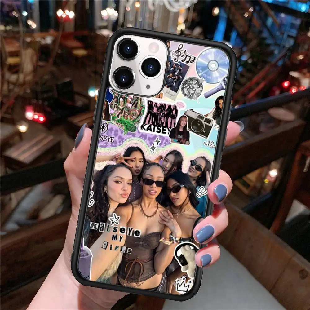 Katseye Global Pop Group Phone Case with Durable PC+TPU Back Cover