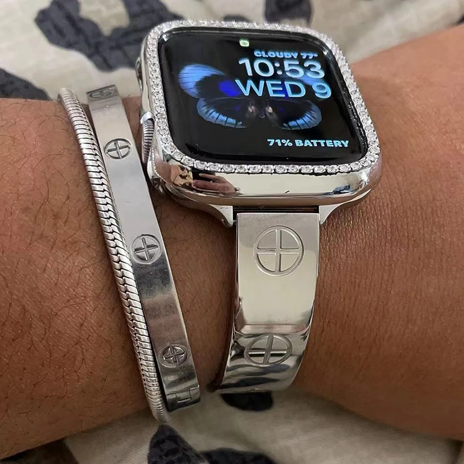 Luxury Stainless Steel Watch Bracelet Strap