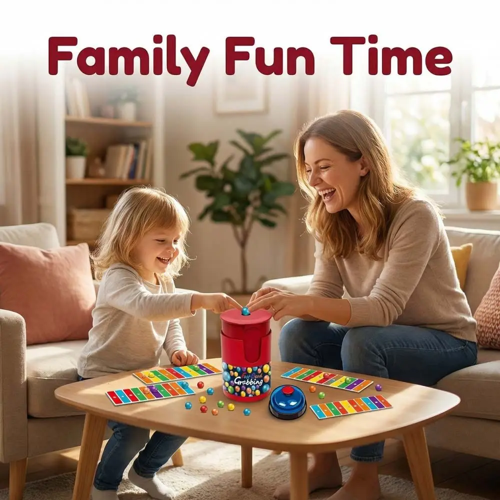 Exciting Bead Grabbing Board Game - Fast-Paced Color Match Strategy