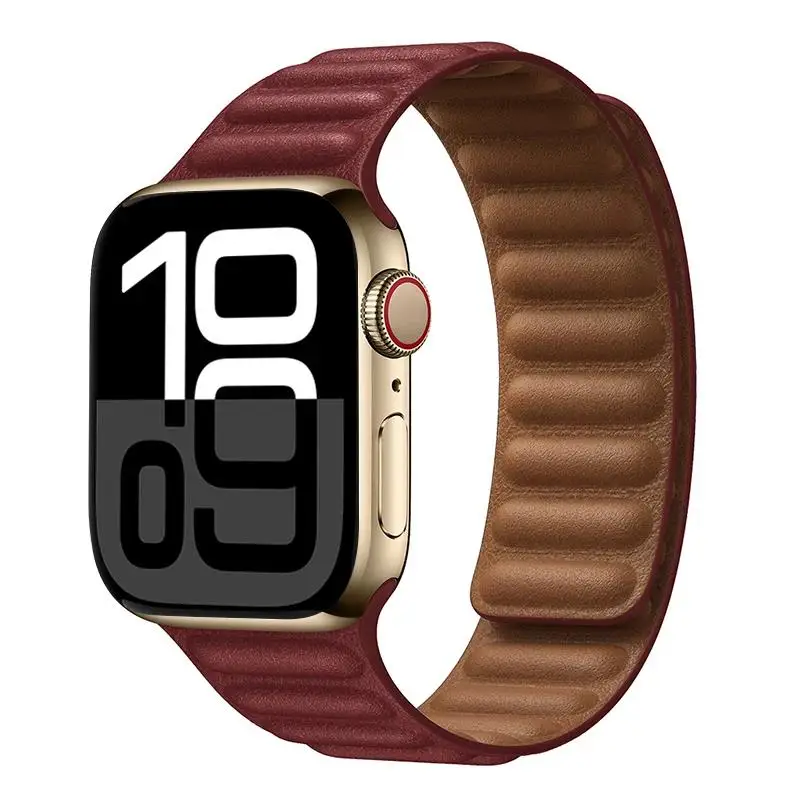 ตัวเลือกสินค้า สายหนังแท้ Apple Watch สายแม่เหล็ก รองรับหลายขนาด