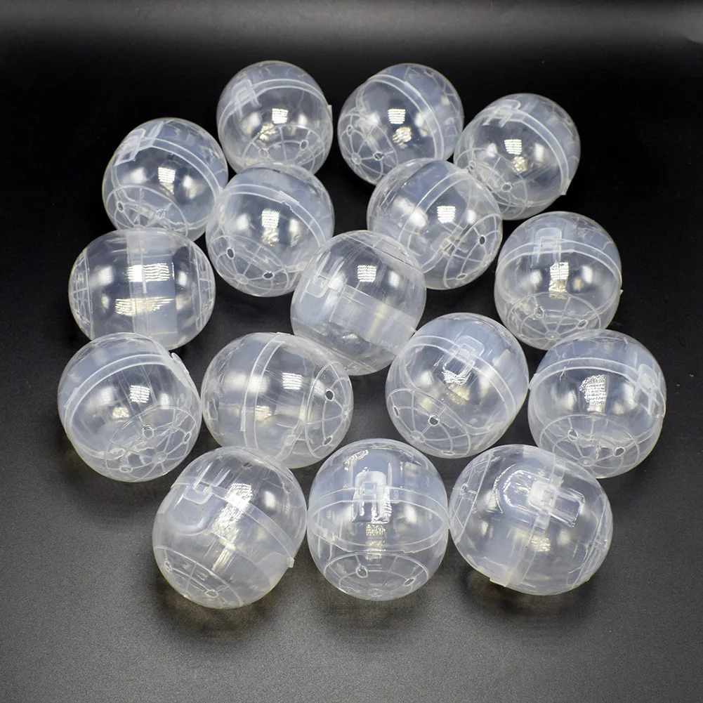 

10pcs 47*55M Transparent Siamese Oval Gashapon Shell Gashapon Machine Plastic Shell