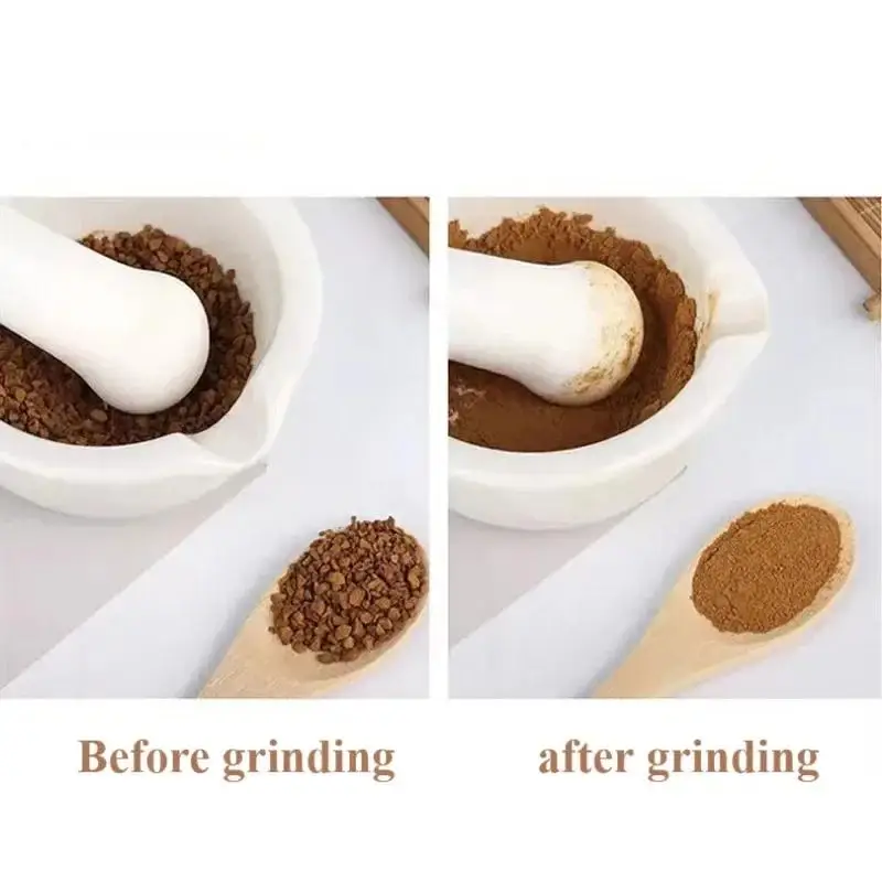 New Ceramic Grinding Bowl Baby Fruit Vegetable Rice Paste Food Grinding Tool Laboratory Medicine Crush Jar Medicine Grinds Bowl
