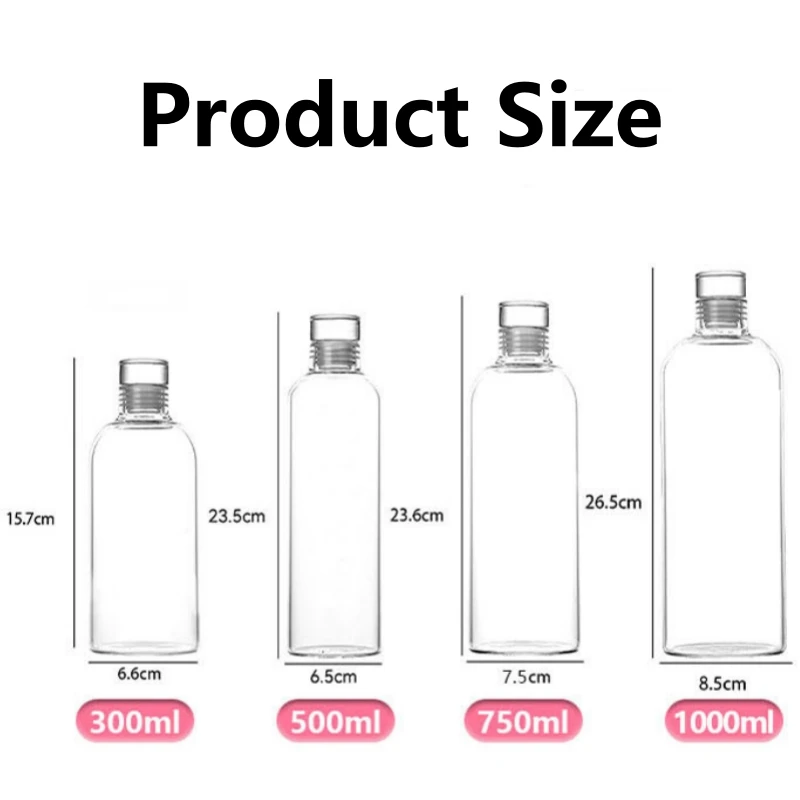 Glass Water Bottle 6
