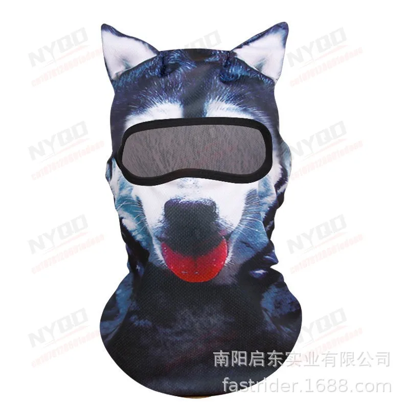 3D 고양이 발라클라바 겨울 오토바이 마스크 통기성 풀페이스 커버 (스키, 스노보드, 라이딩용)