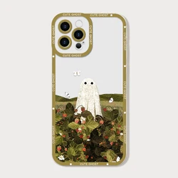 Adorable Cartoon Ghost Clear Soft Phone Case Cover for VIVO V21 (CXS - K1136T1)
