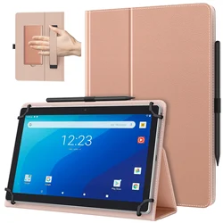 Stylish Universal Tablet Case with Pen Loop and Adjustable Stand - 9 - 11inch (Rose Gold)