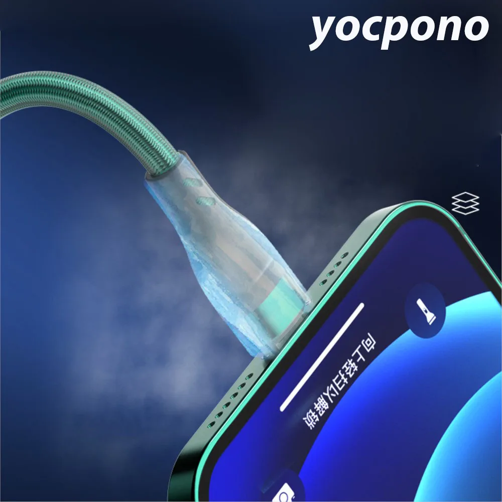 YOCPONO Support Flash Charging 6A Super Fast Charging 3 In 1 Data Cable Applicable To Android Huawei Charging Cable