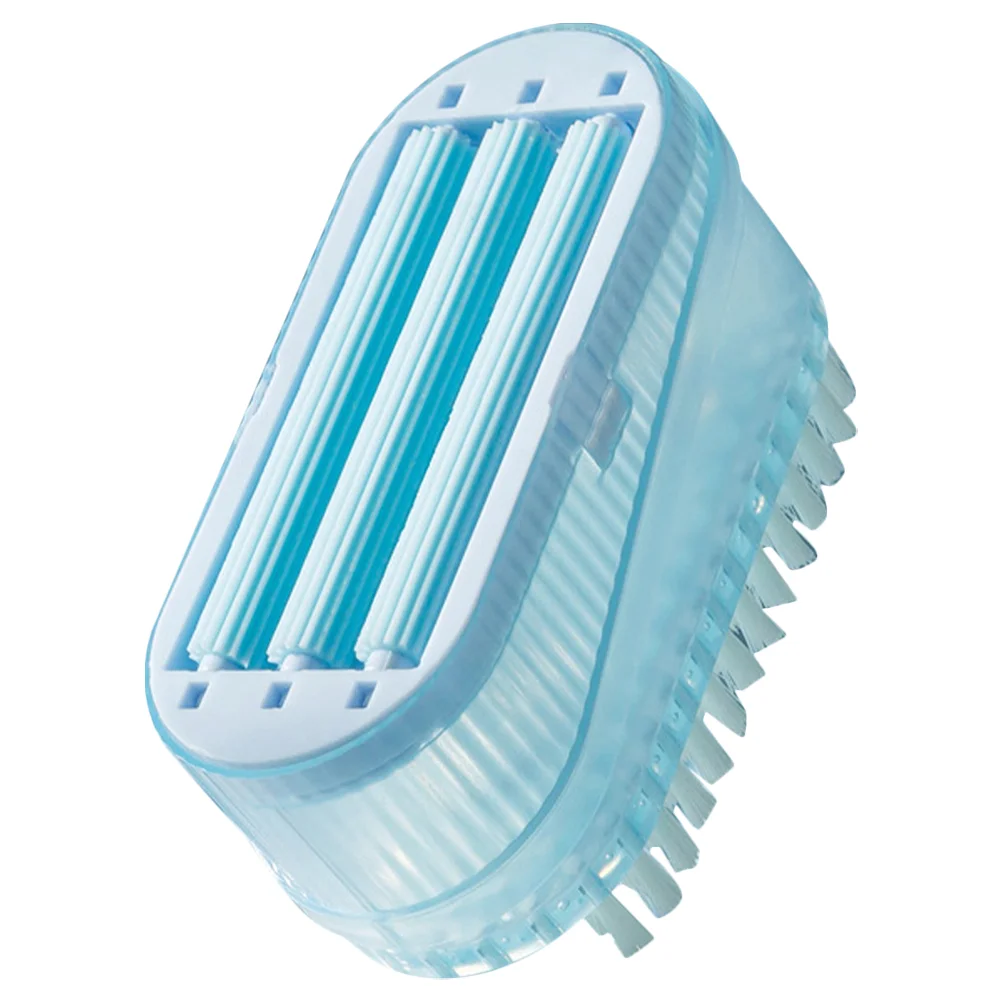 

Soap Case with Sponge Double-Sided Dish Brush Cleaning Dual-Purpose (Lake Blue)