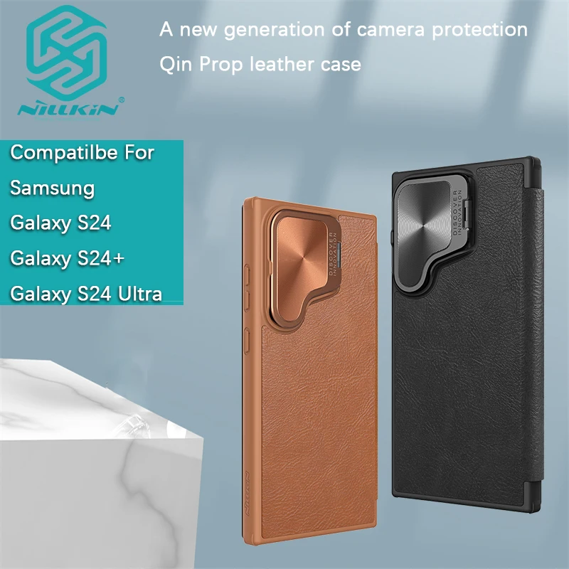 

Чехол Nillkin из ПУ кожи для Samsung Galaxy S24 Ultra/S24 +/S24 Plus/S24 Qin