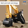 Huina New 3 in 1 Alloy Remote Controlled Truck Excavator RC Car Drill Ball Brabber Truck Toys Gift For Boys And Girls 3
