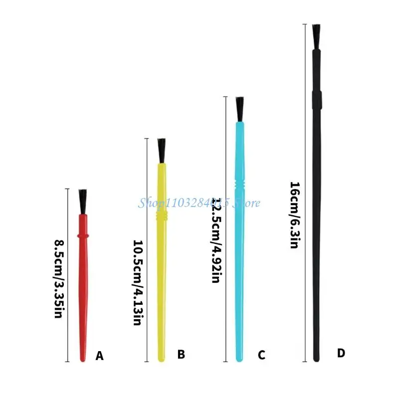 R6FF 50 Pcs 작은 페인트 브러쉬 세트 드로잉 및 미술 용품 ??자세한 작품에 대 한 나일론 헤어 페인트 브러쉬 세트