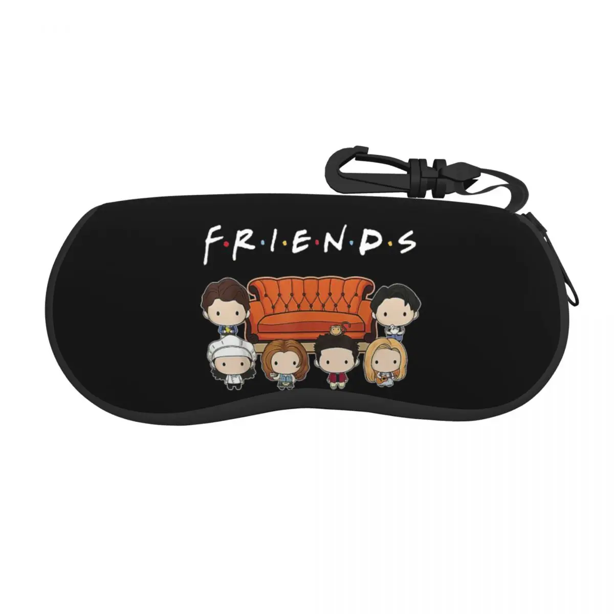 

Friends Cartoon Glasses Case Men Women Convenient American TV Show Eyewear Storage Box Ins Sunglasses Box