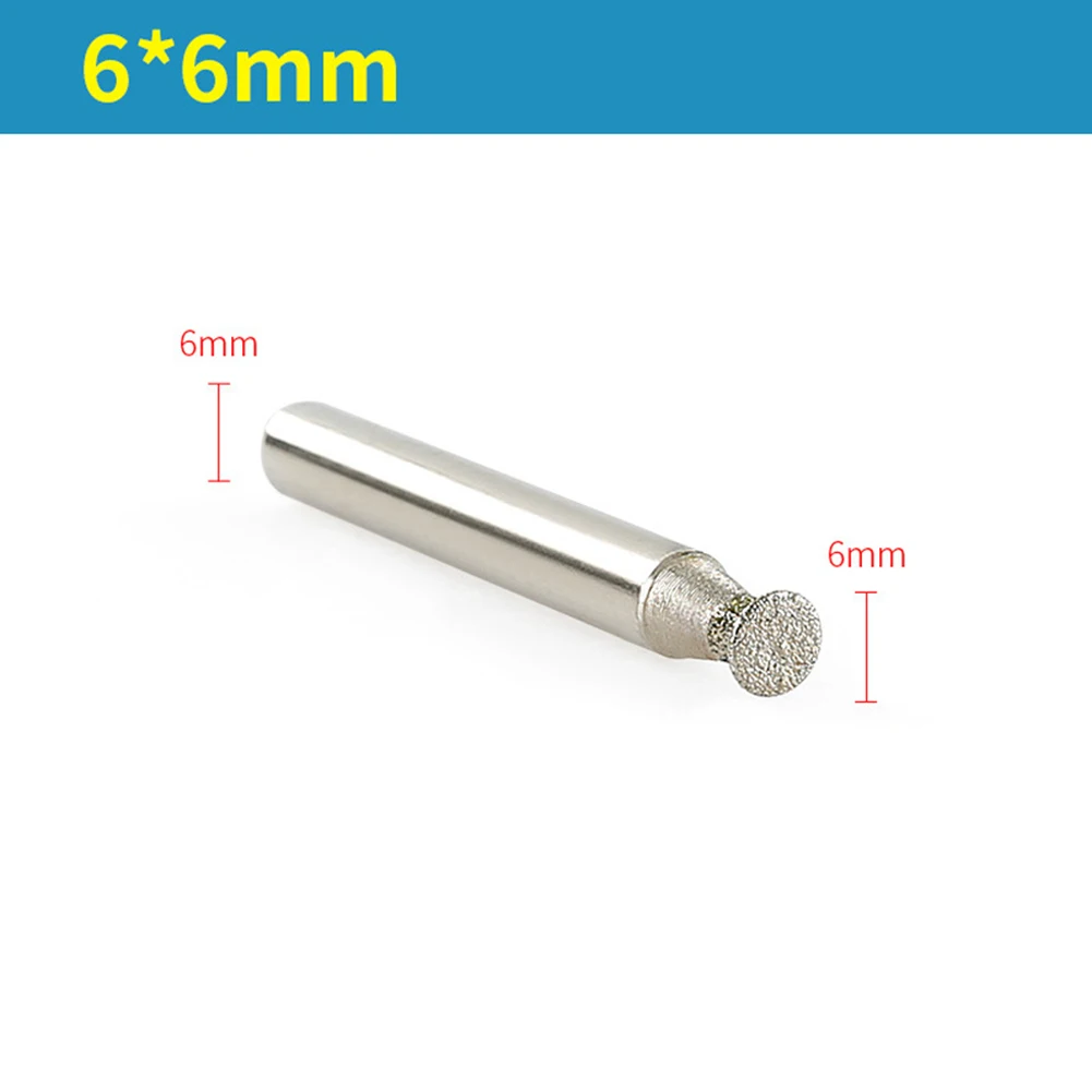 

Bistrique Grinding Bit Engraving High Quality Nail Head 1pc 6/8/10/14/16/18/20/22/25/30mm 6mm 6mm Shank Brand New