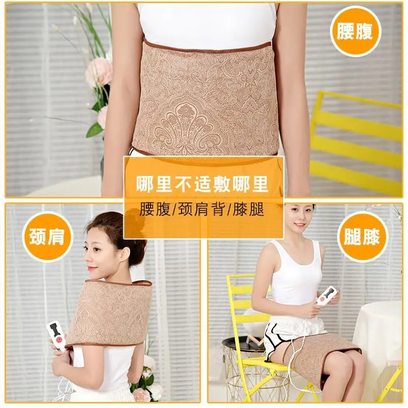 Electric Heating Moxa Belt Moxibustion Warm Stomach Care Home Hot Pack Men And Women Health Care Warm Moxibustion Waist