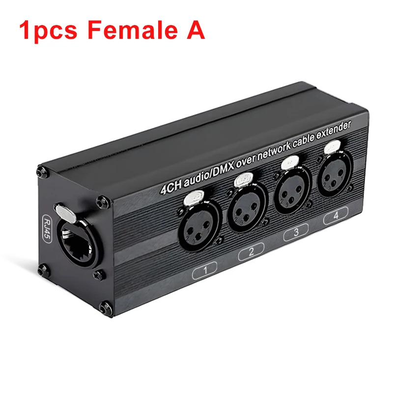 XMSJSIY Audio Snake - Extensor XLR de 4 canales