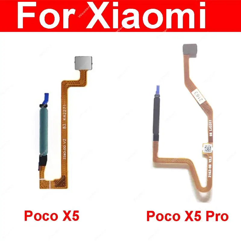 

Для Xiaomi Poco X5 X5 Pro отпечаток пальца гибкий кабель Кнопка питания Главная Кнопка сенсорный датчик отпечатков пальцев гибкая лента детали