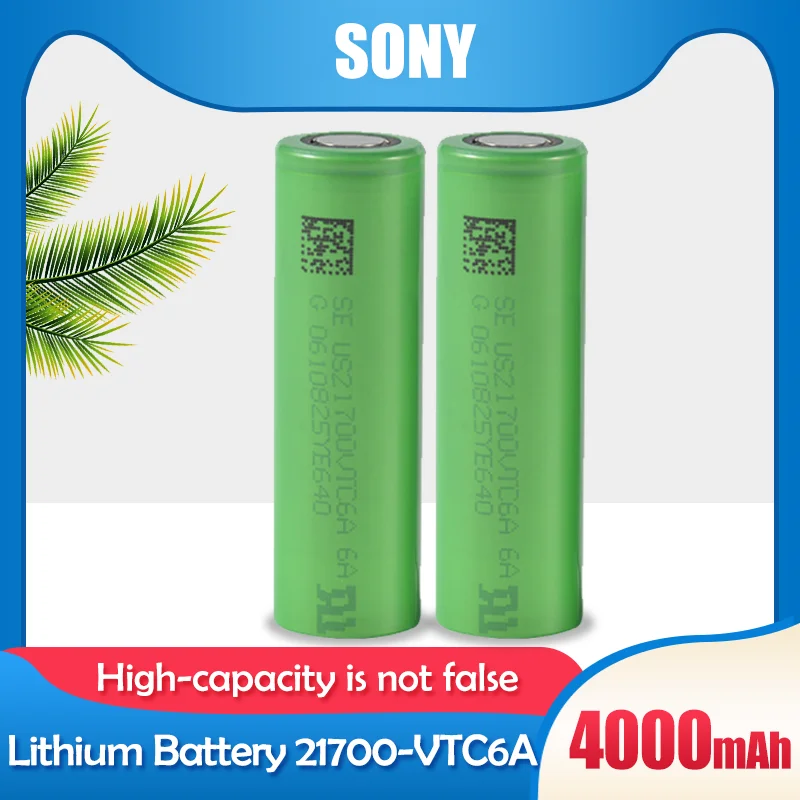 100% Оригинальный SONY 21700 VTC6A 3 7 в 4000 мАч 30A разрядный литиевый перезаряжаемый