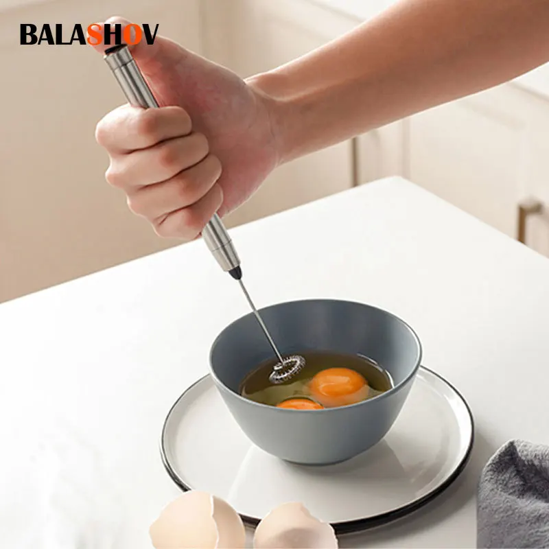 Electric Egg Beater Milk Drink Coffee Cream Whisk Stirrer Mini Milk Frother  Mixer Home Kitchen Mini Blender Household Whipping - AliExpress