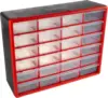 39-Drawer Plastic Storage Organizer Desktop Wall-Mounted Craft Classroom Bead Tool Red 1