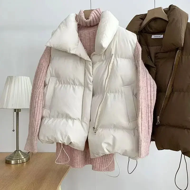 Women Duck Down Jacket Vest Autumn Winter Sleeveless Waistcoat Warm Lightweight Puffer Jacket Female Tops Outwear women down jacket