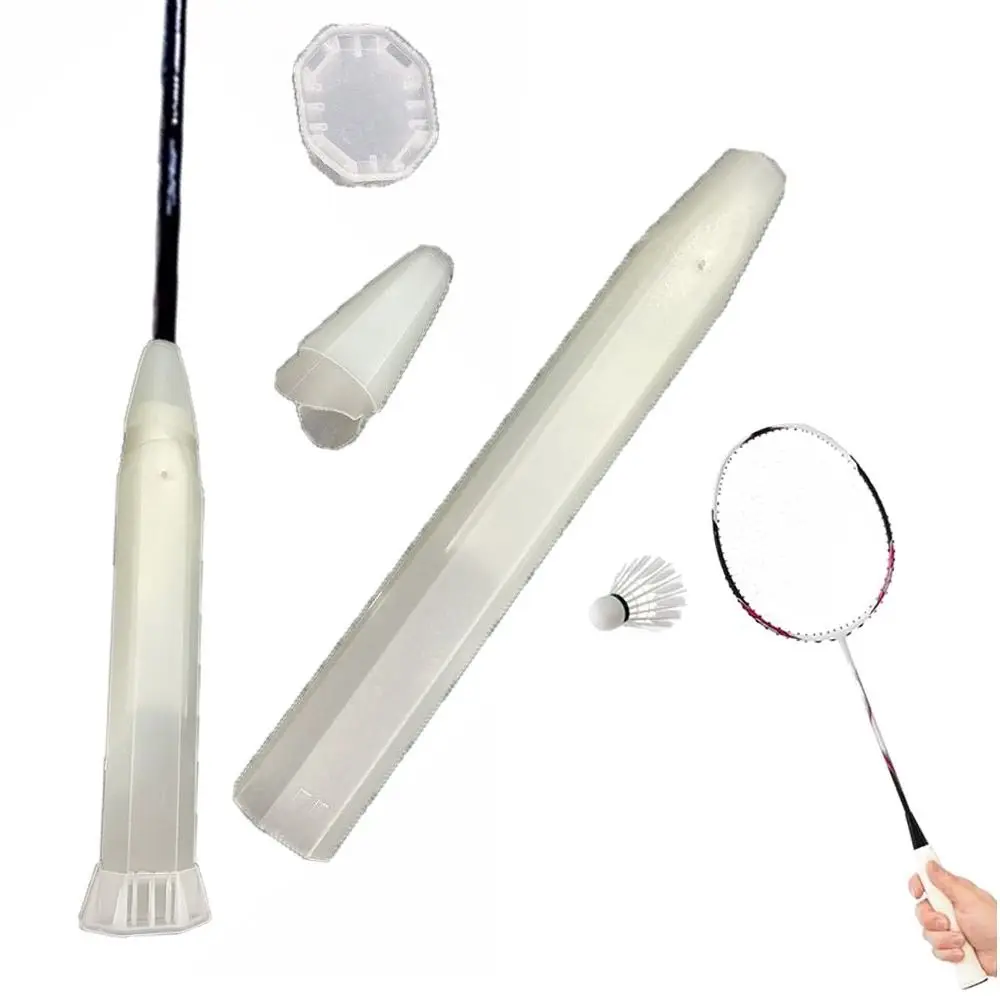 Badminton Racket Grip Racquet Suspension Handle Damper Cover Shock Absorber Transparent Nonslip Shockproof Sealing Cone