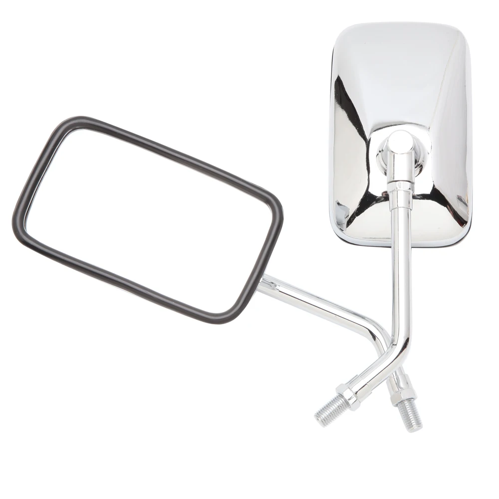 360DegreesAdjustment10MMChromeMotorcycleRearViewMirrorsATV