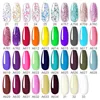 ROSALIND UV Poly Nail Gel Set Semi Permanent For Manicure Nails Art UV LED Hybrid Varnishes Pure Colors Poly Nail Polish Kits 3